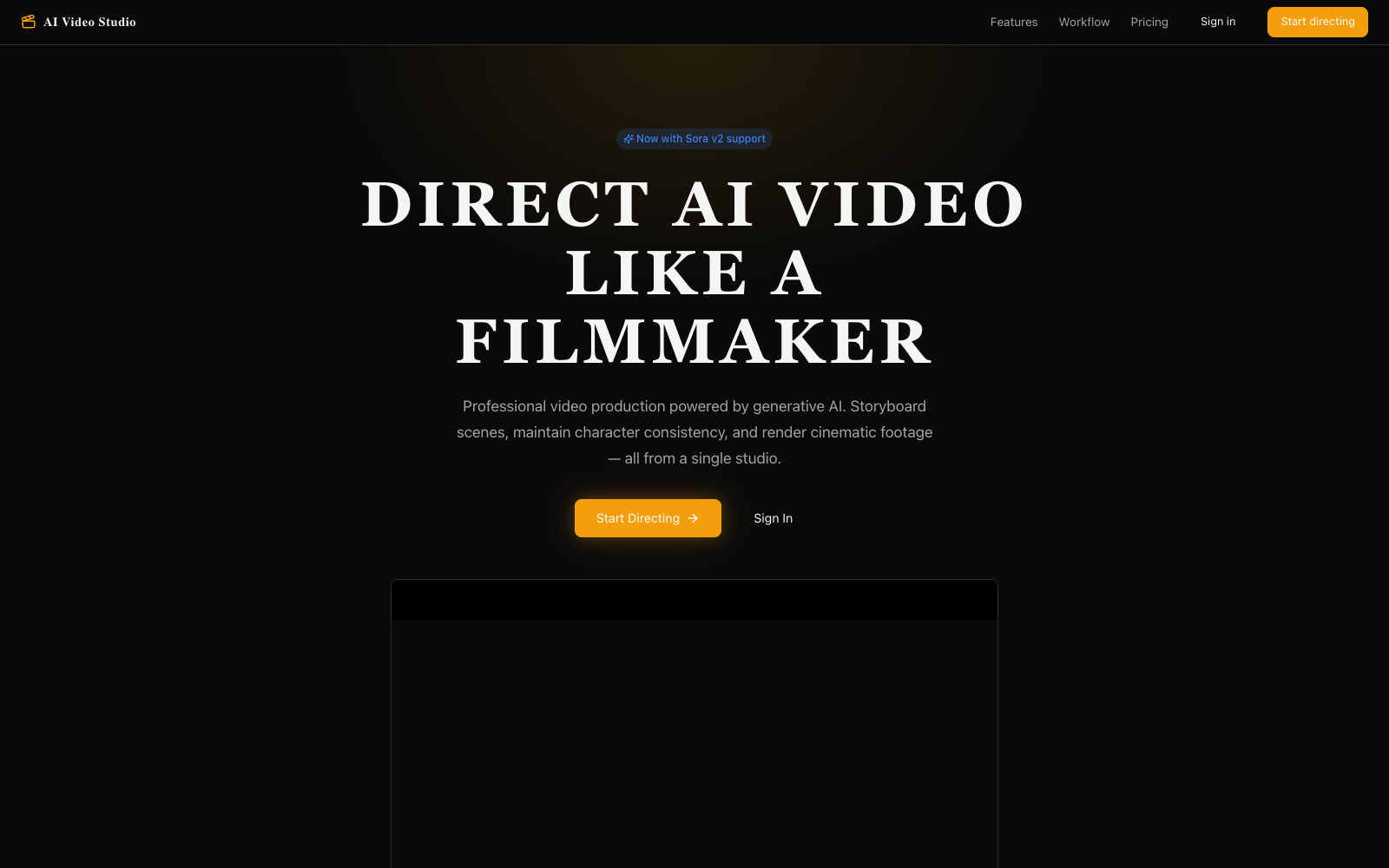 AI Video Studio preview