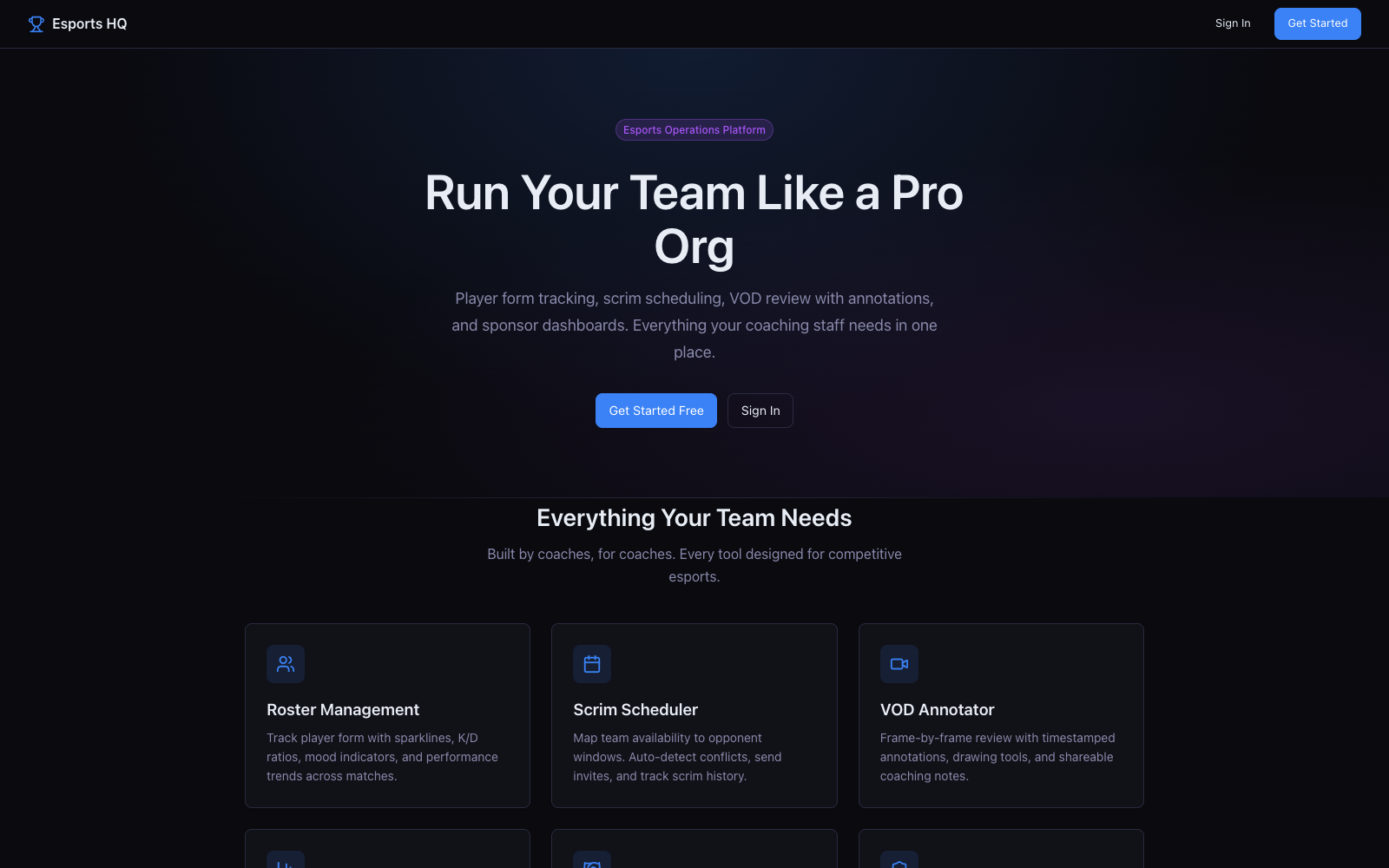 Esports HQ preview