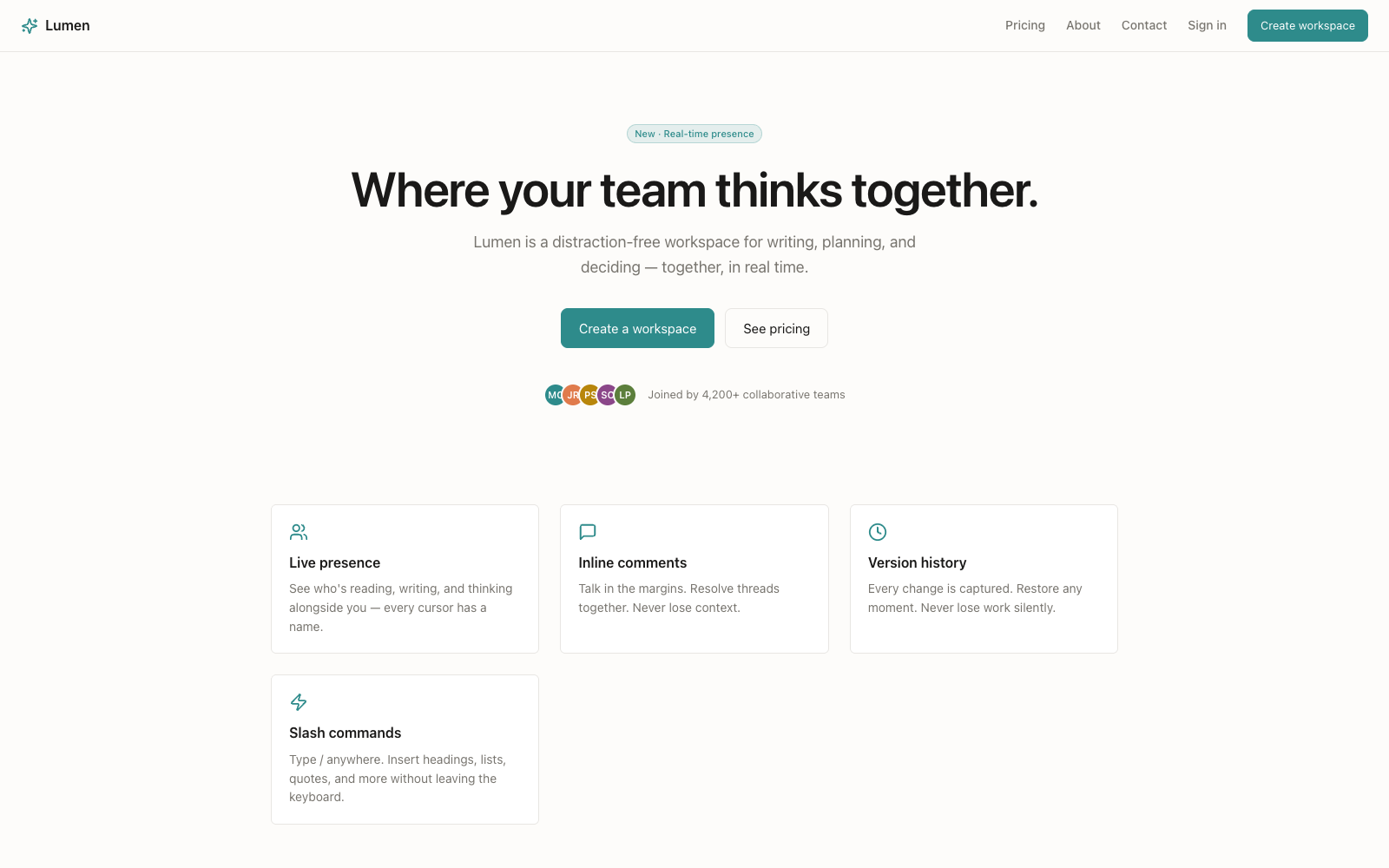 Real-Time Collaboration Workspace preview