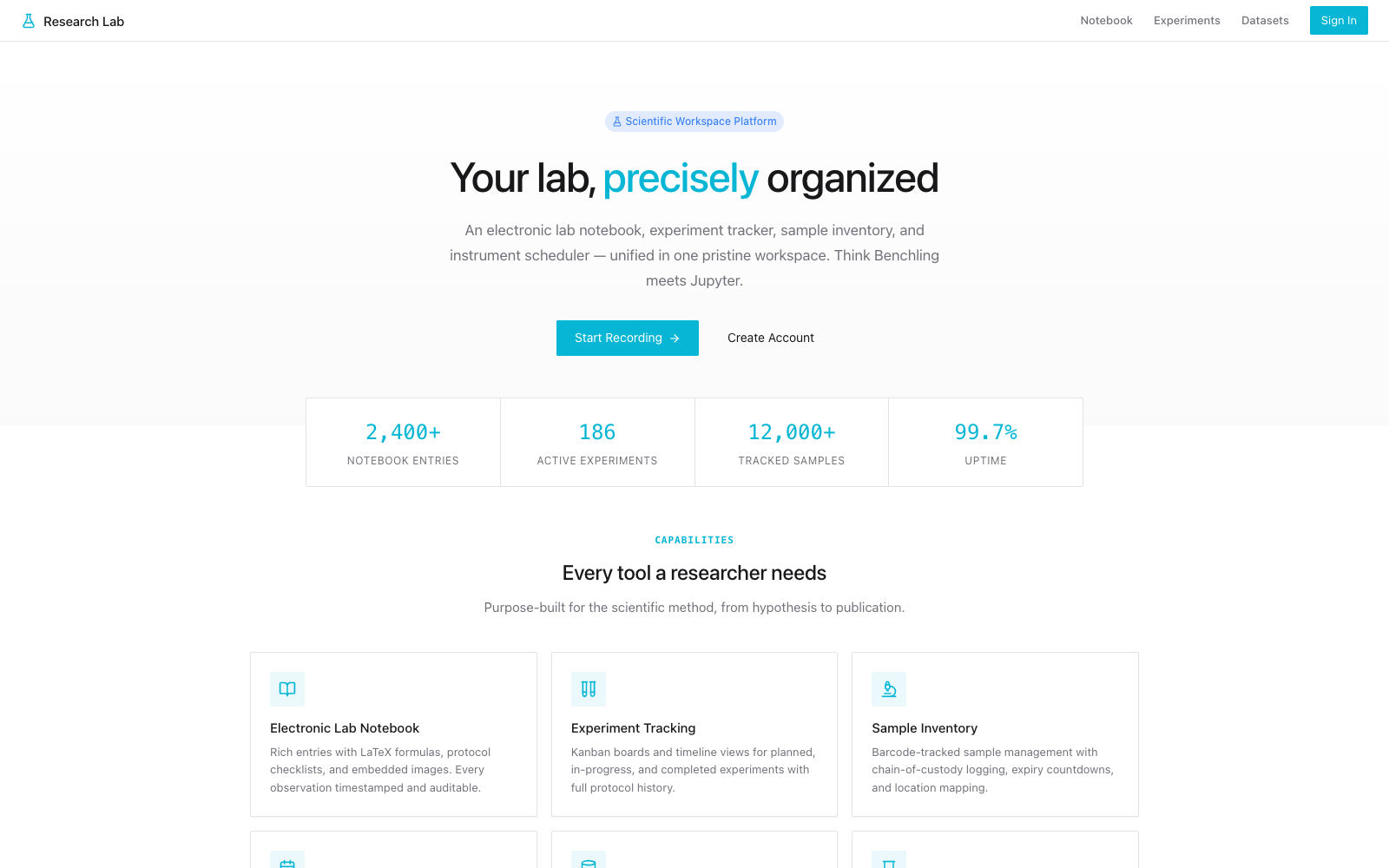 Research Lab screenshot preview